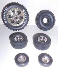6 St. div. Reifen teilw. auf Felgen für Modellautos, unbenutzt! 