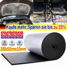 10mm Selbstklebende Dämmschaummatte Motorraumdämmung Schalldämmung Feuerfest ``