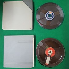 2x SPULEN MAGNETBAND 15cm AGFA PE46 + BASF LES26 HI-FI REEL TO REEL (H42)