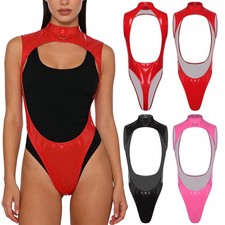 Damen catsuit wetlook body - damen,