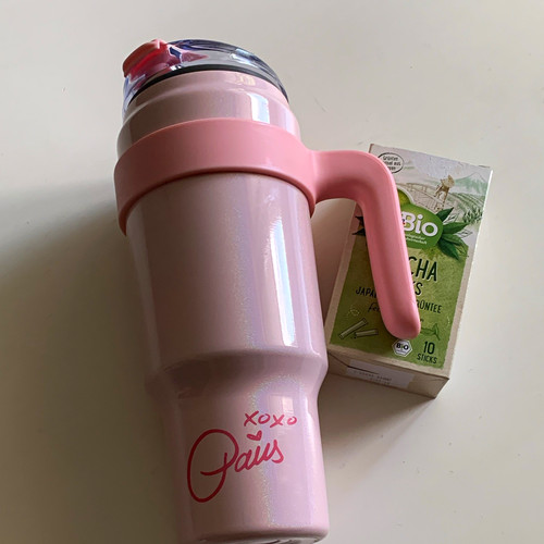 Rosa kunststoff tumbler - kunststoff,
