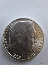 Deutsches Reich 2 Reichsmark Hindenburg 1938 B besser als vorzüglich 3. Exemplar