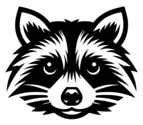 Waschbär autoaufkleber - ,