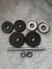 Hantel aus Gusseisen Kurzhantel Energetics Hantelscheiben 2x 2.5kg & 4x 1.25kg