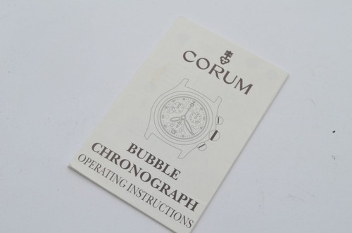Corum anleitung manual bubble - manual,