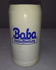 Alter Baba Aschaffenburg Bierkrug Steinkrug Grau 1 Liter Krug S 384