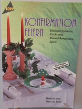 Konfirmation feiern Einladungskarten Spiele Deko Tolles DIY Buch Ideen Basteln