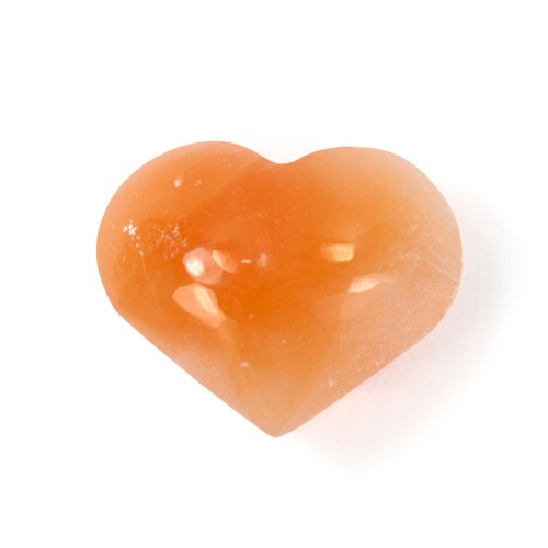 Selenit herz apricot - selenit,