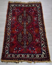 Teppich Läufer Gebraucht Handgeknüpft Traditionell Tibet Nomaden Wolle  AG219