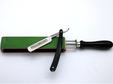 Rasiermesser Set mit Streichriemen und DOVO Solingen Messer INOX rostfrei