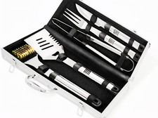 ACTIVA Grillbesteck Set 5-teilig Edelstahl Koffer Geschenk Vatertag Männer