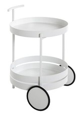 Haku Servierwagen Rund Weiß