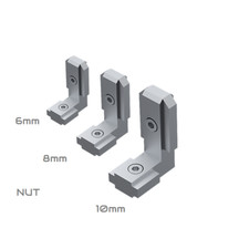 2x 6x 10x Winkelverbinder 90° PV Solar Verbinder zum Einschieben 6 8 10mm Nut