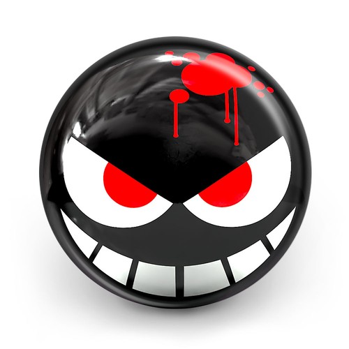 Bowling ball otb bloody grin - ball,
