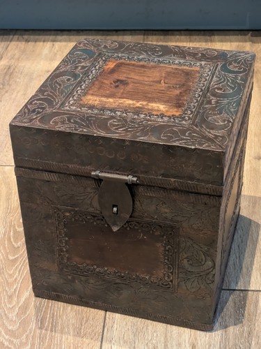 Antik holzkiste mit - holzkiste,
