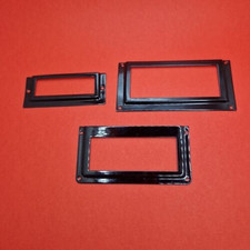 Antik Etikettenhalter 65-95mm Vintage Etikettenrahmen für Möbel Restauration DDR