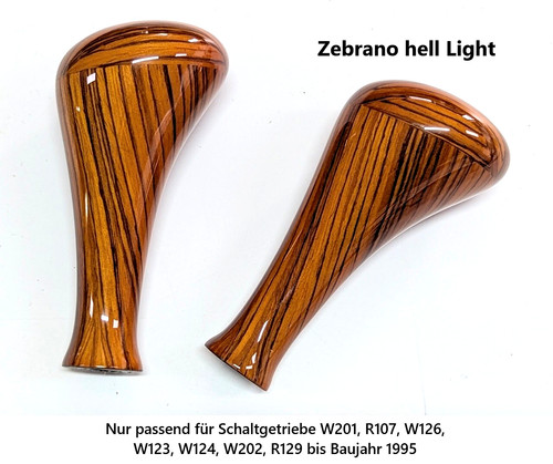 Schaltknauf holz zebrano hell - schaltknauf,
