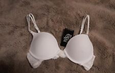 Dessous Hochzeit Spitzen Bügel BH Spitze Gel Polsterung Gr. 70D 70 D - NEU -