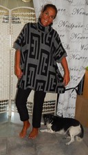 cooler warmer Strick Poncho
