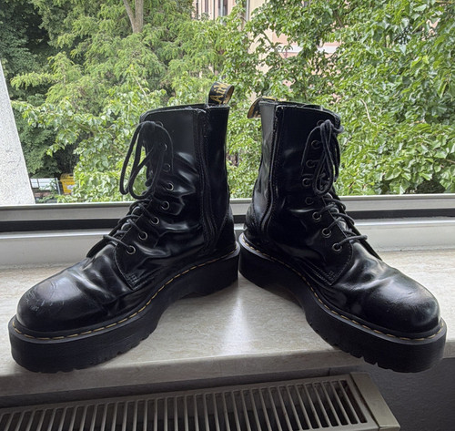 Martens leder stiefelette - dr.,