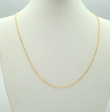 585 Gold Kette 45cm Ankersteg NEU 14 Karat Gelbgold Anker Halskette  1,90g