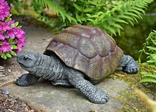 ❀ Schildkröte Lebensecht Gartenfigur 32 cm Outdoor Geeignet! Landschildkröte BW