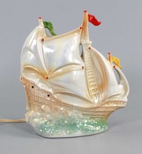DEKORATIVER ALTER RAUCHVERZEHRER SEGELSCHIFF