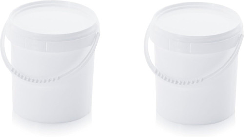 Eimer mit deckel - 2x, 1,0l