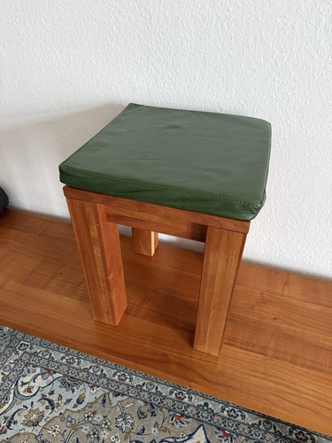 Sitzhocker kirschbaum massiv - sitzhocker,