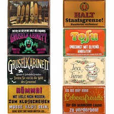 Blechschild Sprüche  Metall