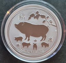 Lunar II “Schwein 2019” – 0,5 AUD – ½ oz Silber