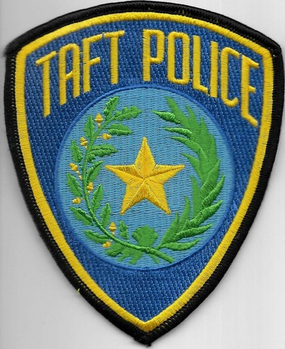 Texas police patch - texas, taft