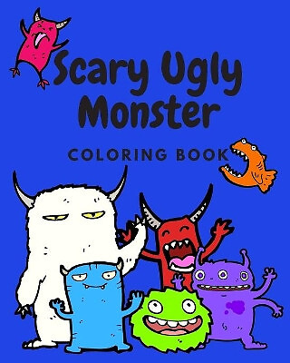 Scary ugly monster coloring - ugly,