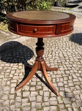 Alter Englischer Runder Telefontisch, Trommeltisch,  Beistelltisch