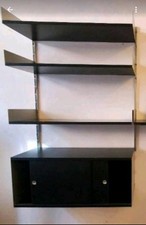 Dieter Rams 606 Vitsoe Regal-System, 70er, Schwarz