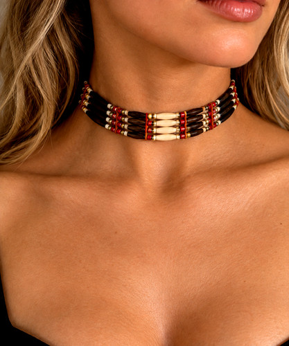 Vintage hairpipe choker - vintage,