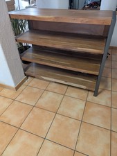 Bar Akazie Massiv Anthrazit Naturfarben Breite: 140 cm  Höhe: 106 cm  Tiefe: 53