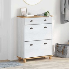 Schuhschrank mit Schubladen mit Speicher Massivholz Kiefer Schuhregal vidaXL