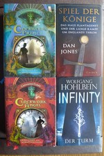4 Bücher: Clockwork Angel, Clockwork Prince, Spiel der Könige, Infinity-Der Turm