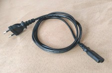 Netzanschlusskabel 230V Eurokabel, 2-poliger Flachstecker, 1,8m