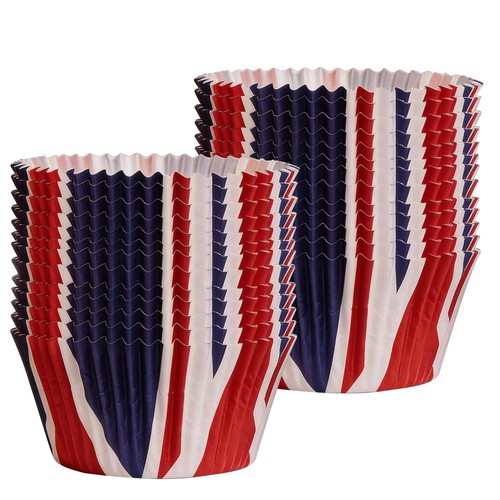 Union jack cupcake cases - jack,