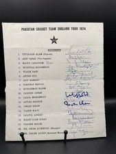 Pakistan 1974 England Tour x