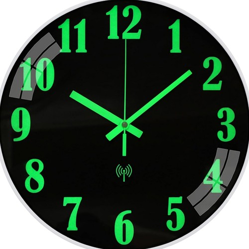 Wanduhr 30cm leuchtend funkuhr - wanduhr,