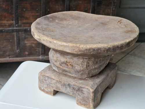 Antiker hocker aus mali - hocker,