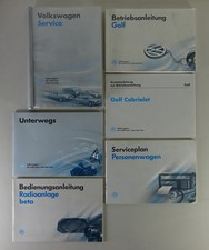 Bordmappe + Betriebsanleitung / Handbuch VW Golf 3 / III Cabrio Stand 07/1994