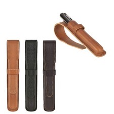 Leder stiftebox für - stiftebox, stift