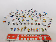 80x H0 Figuren Passanten + Reisende etc (Preiser, Merten etc) gut/s.g #CN961-0,5