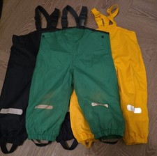 3 x Skihose Matschhose Regenhose Größe 86/92  1xGefüttert Grün