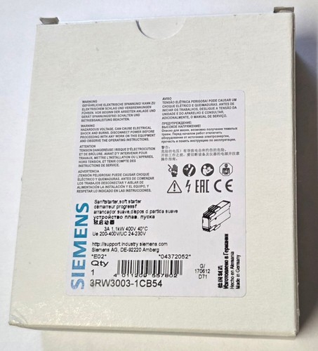 Siemens sirius sanftstarter - sirius,