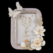 Romantischer Bilderrahmen in Pastelltönen Schmetterlinge 10x15